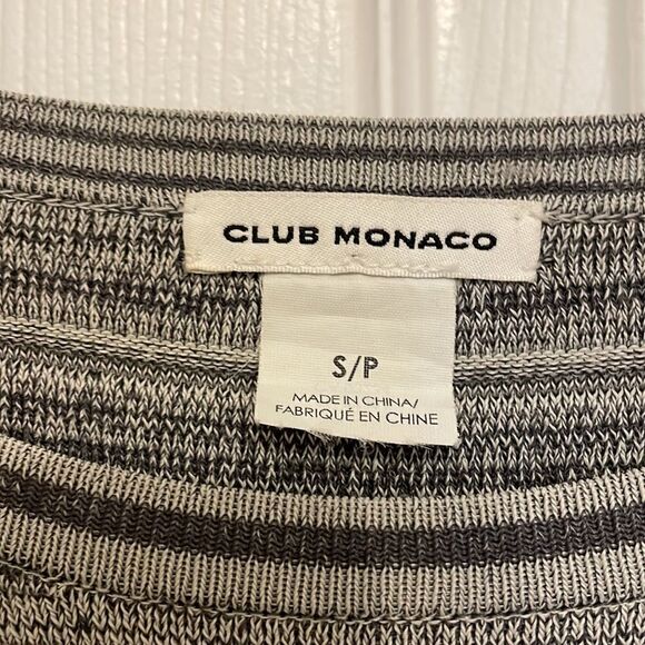 Club Monaco Tallis Knit Gray Long Sleeve Dress - Picture 3 of 5